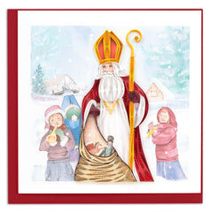 Quilled St. Nicholas Greeting Card