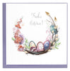 Quilled Easter Wreath (German) Greeting Card