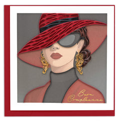 Quilled Fashion Birthday (Italian) Greeting Card