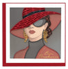 Quilled Fashion Birthday (Italian) Greeting Card