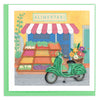 Quilled Vespa & Market Greeting Card