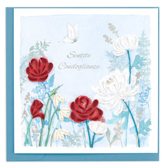 Quilled Sympathy Garden (Italian) Greeting Card