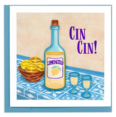 Quilled Limoncello (Italian) Greeting Card