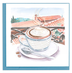 Quilled Cappuccino Greeting Card