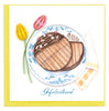 Quilled Stroopwafle Birthday (Dutch) Greeting Card