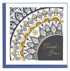Quilled Thank You Mandala Greeting Card