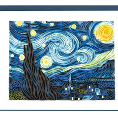 Artist Series - Quilled Starry Night, Van Gogh