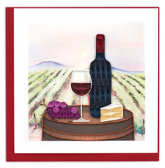 Quilled Vineyard Greeting Card