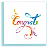 Quilled Rainbow Congrats Greeting Card