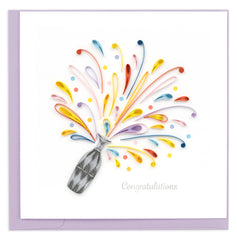 Quilled Celebration Congrats Greeting Card