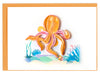 Quilled Octopus Gift Enclosure Mini Card