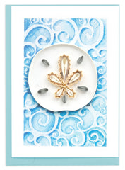 Quilled Sand Dollar Gift Enclosure Mini Card