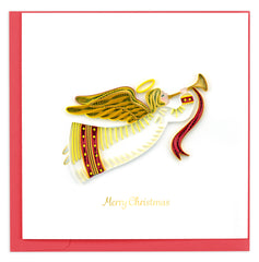 Quilled Christmas Angel Greeting Card
