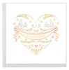 Quilled Wedding Doves Heart Greeting Card