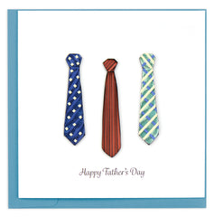 Quilled Father's Day Ties Greeting Card