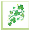 Quilled Shamrocks Greeting Card