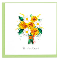 Quilled Thanks a Bunch Greeting Card