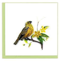 Quilled Yellow Hammer Greeting Card