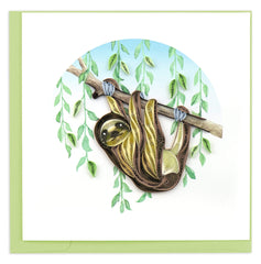 Quilled Sloth Greeting Card