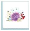 Quilled Sea Urchin Greeting Card