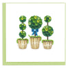 Quilled Potted Topiary Plants Card