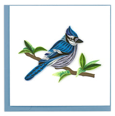 Quilled Blue Jay Greeting Card