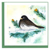 Quilled Dark-eyed Junco Greeting Card