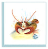 Quilled Deep Sea Lobster Greeting Card
