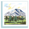 Quilled Denali Mountain Greeting Card