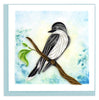 Quilled Eastern Kingbird Greeting Card