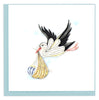 Quilled Special Delivery Stork Greeting Card