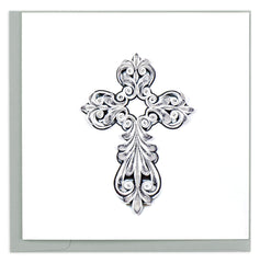 Quilled Cross Religious Card