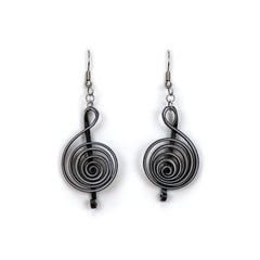 Treble Clef Quilled Earrings