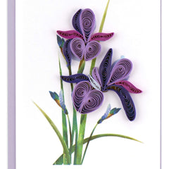 Quilled Iris Gift Enclosure Mini Card