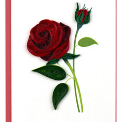 Quilled Rose Gift Enclosure Mini Card