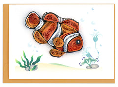 Quilled Clownfish Gift Enclosure Mini Card